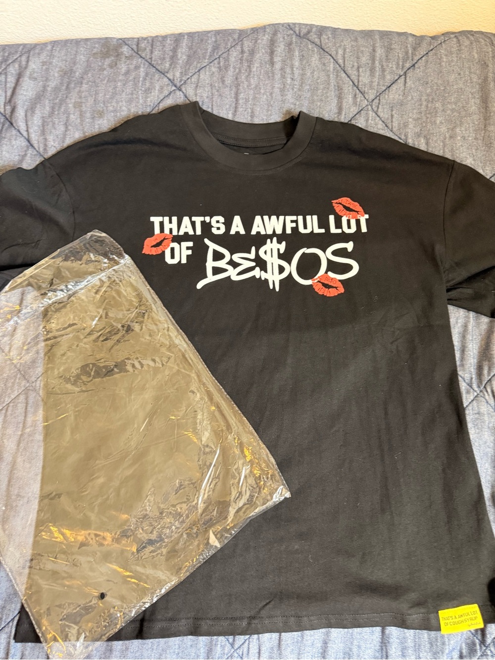 "That's A Awful Lot Of Cough Syrup x Besos graphic tee